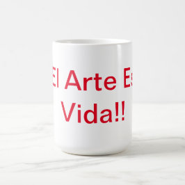 Kunst ist Leben Kaffeetasse