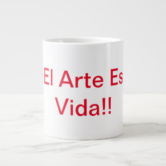 Kunst ist Leben Spezialtasse Jumbo-Tasse