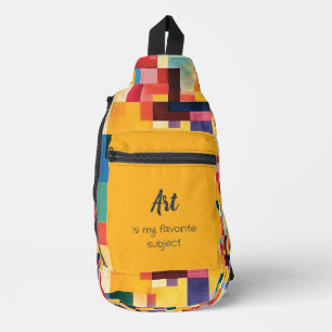Kunst ist mein Lieblingsfach Crossbody Bag