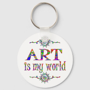 Kunst ist meine Welt Schlüsselanhänger