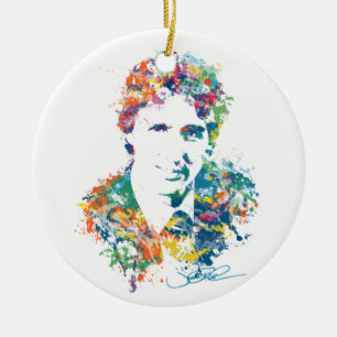 Kunst Justin Trudeau Digital Keramik Ornament