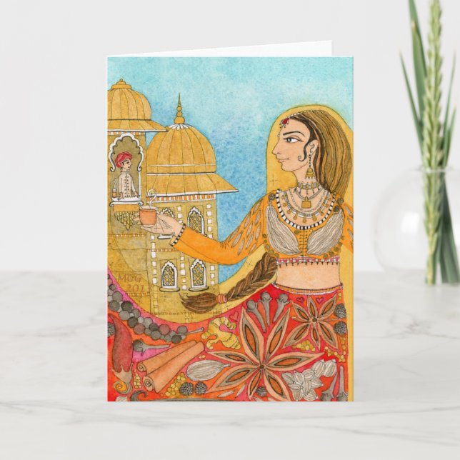 Kunst-Karte - die Dame Of Spice Karte (Vorderseite)