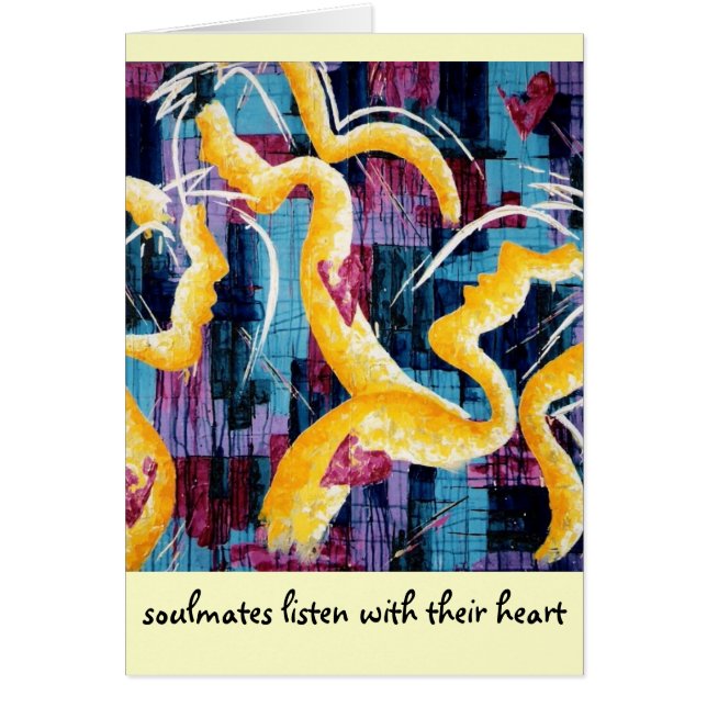 Kunst-Karte "Soulmates" - Augustine (Vorne)