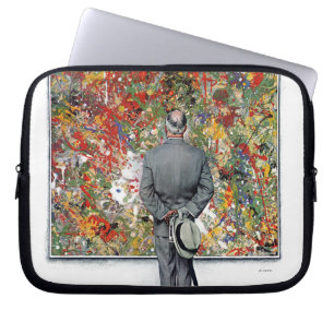 Kunst-Kenner durch Norman Rockwell Laptopschutzhülle