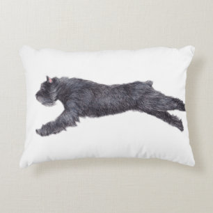 Kunst-Kissen Bouvier DES Flandres Hunde Dekokissen