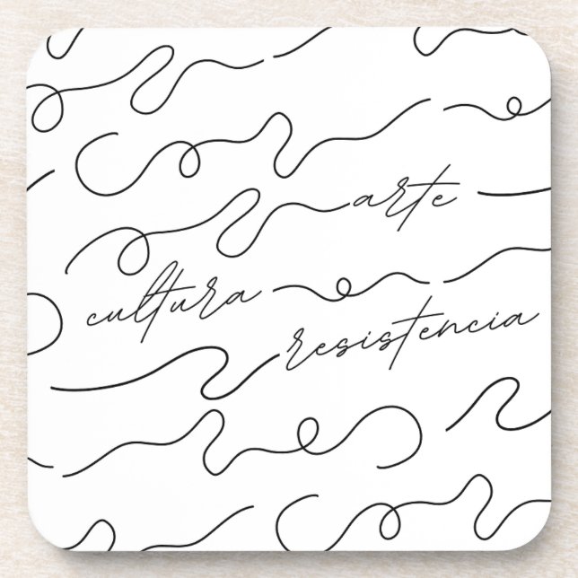 Kunst, Kultur, Resistencia Getränkeuntersetzer (Vorderseite)