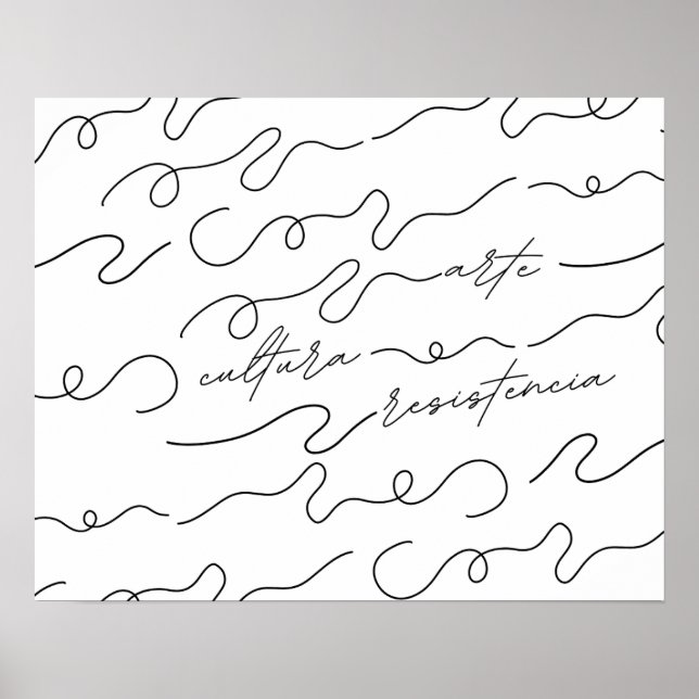Kunst, Kultur, Resistencia Poster (Vorne)