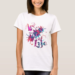 Kunst-Leben-Farbe Splats T-Shirt