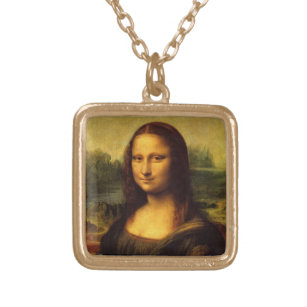 Kunst-Malerei Leonardo da Vincis Mona Lisa Vergoldete Kette