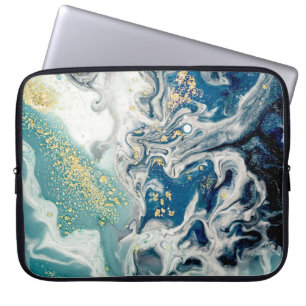 Kunst, Malerei - Natürliche graue Farbe: metallisc Laptopschutzhülle