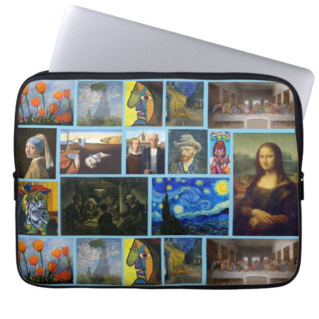Kunst Meisterwerke, Blau Laptopschutzhülle (Vorderseite)