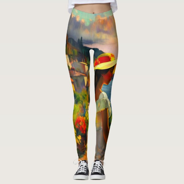Kunst mit jedem Schritt Leggings (Vorderseite)