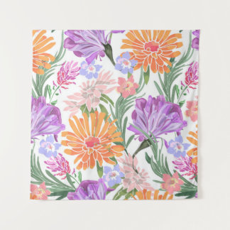 Kunst nahtlose Blumenmuster. Morgenruhm, Ipomoe Wandteppich