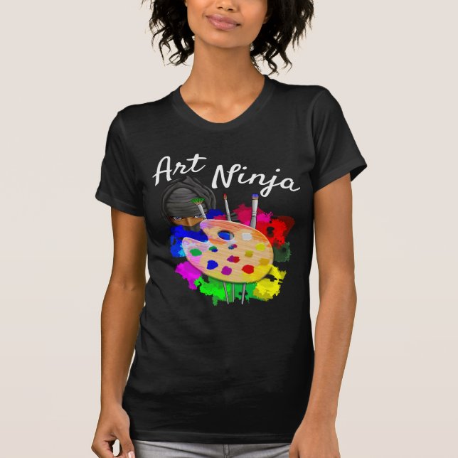 Kunst Ninja T-Shirt (Vorderseite)