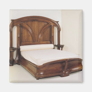 Kunst Nouveau Bett, 1900 Magnet