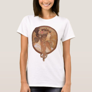 Kunst Nouveau - Byzantiner-Kopf Alphonse Mucha T-Shirt