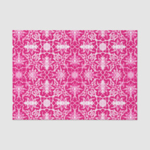 Kunst Nouveau chinesisches Muster - Fuschia Rosa Seidenpapier