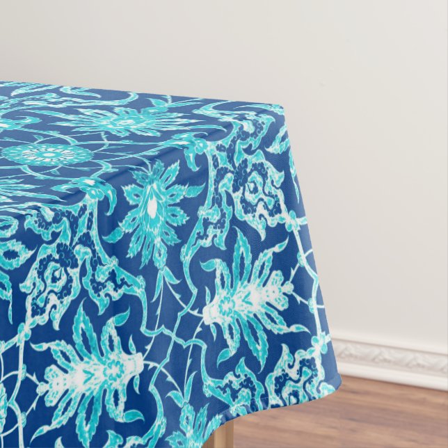 Kunst Nouveau chinesisches Muster - Türkis und Tischdecke (Beispiel)