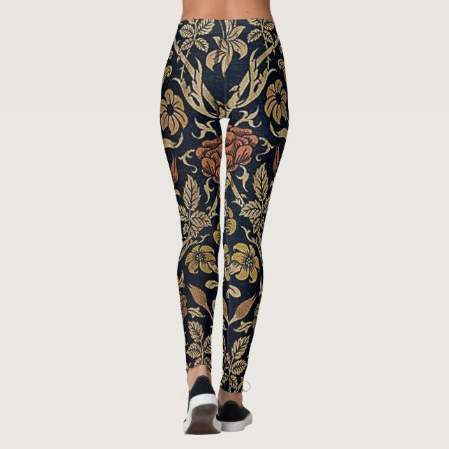 Kunst nouveau, das Schönheitsepochenmuster, Leggings (Rückseite)