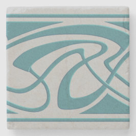 Kunst Nouveau Entwurf Steinuntersetzer