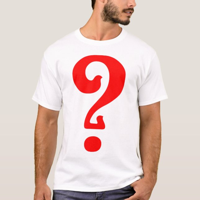 Kunst Nouveau Fragezeichen T-Shirt (Vorderseite)