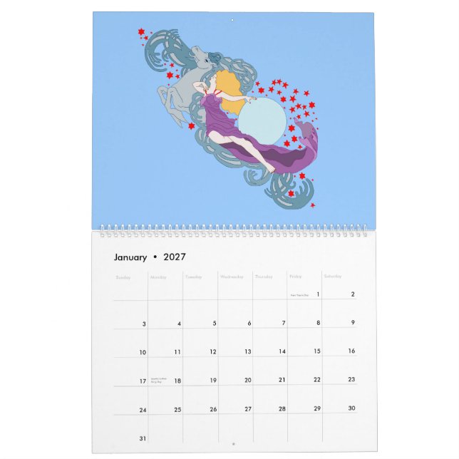 Kunst Nouveau Frauen Kalender (Jan 2027)
