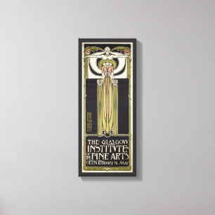 Kunst Nouveau Glasgow Institut von schönen Künsten Leinwanddruck