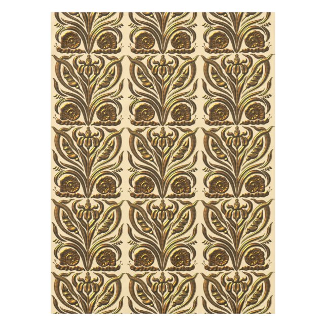 Kunst Nouveau Gold Tischdecke (Vorderseite)