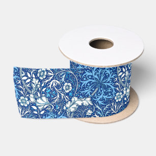 Kunst Nouveau Meerespflanze mit Blumen, Satinband