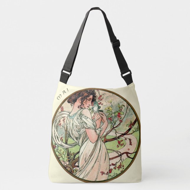 Kunst Nouveau Mucha Kalender kann Tragetaschen Mit Langen Trägern (Vorderseite)