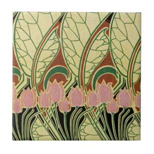 Kunst Nouveau Muster #1 Fliese