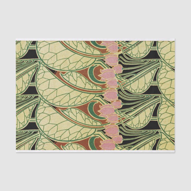 Kunst Nouveau Muster #1 Seidenpapier (Vorderseite)