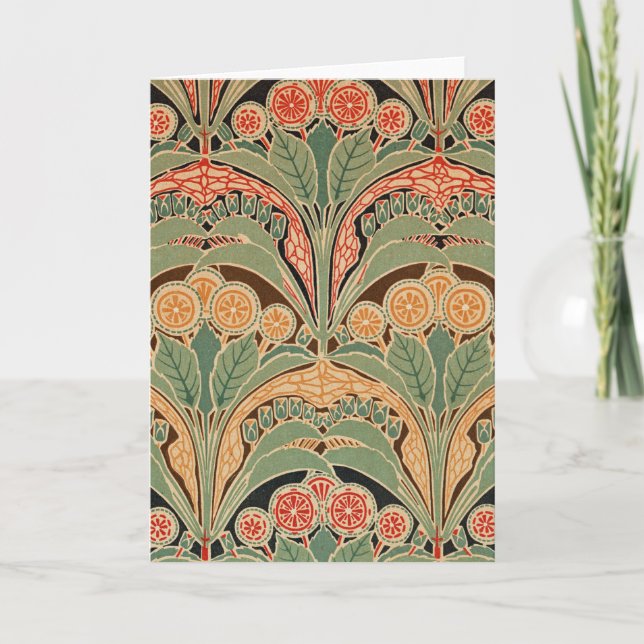 Kunst Nouveau Muster #3 bei Emporio Moffa Karte (Vorderseite)