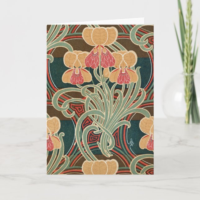 Kunst Nouveau Muster #4 bei Emporio Moffa Karte (Vorderseite)