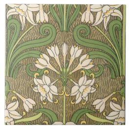 Kunst Nouveau Narzissen Fliese
