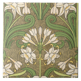 Kunst Nouveau Narzissen Fliese