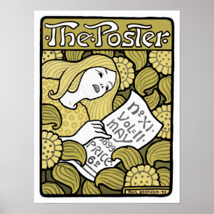 Kunst Nouveau Plakat-Druck: "Das Plakat" durch Poster