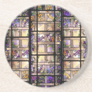 Kunst Nouveau Tiffany beflecktes Glas-Untersetzer Getränkeuntersetzer