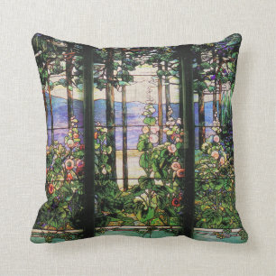 Kunst Nouveau Tiffany Buntglas-Natur Kissen
