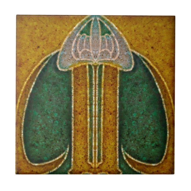 Kunst Nouveau Vintage Fliese (Vorderseite)
