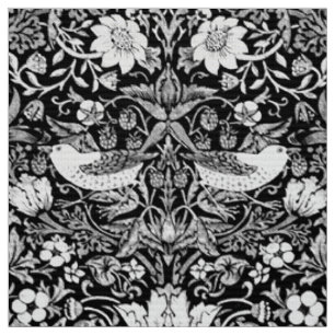 Kunst Nouveau Vogel u. Blumen-Tapisserie, Stoff