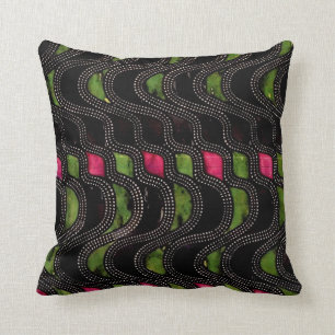 Kunst Nouveau Wellen-Muster-Kissen Kissen