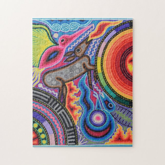 Kunst Oaxacas Mexiko mexikanische Stammes- Boho (Vertikal)