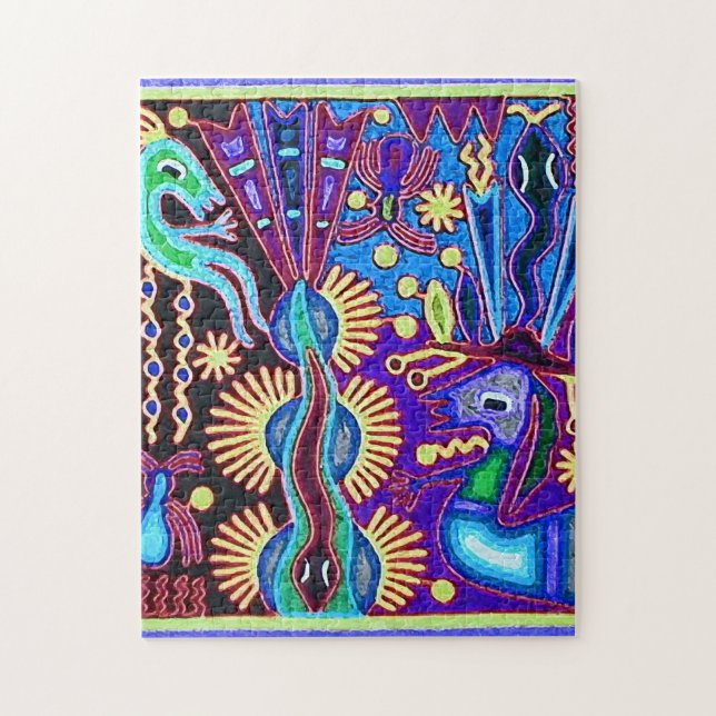 Kunst Oaxacas Mexiko mexikanische Stammes- Boho (Vertikal)