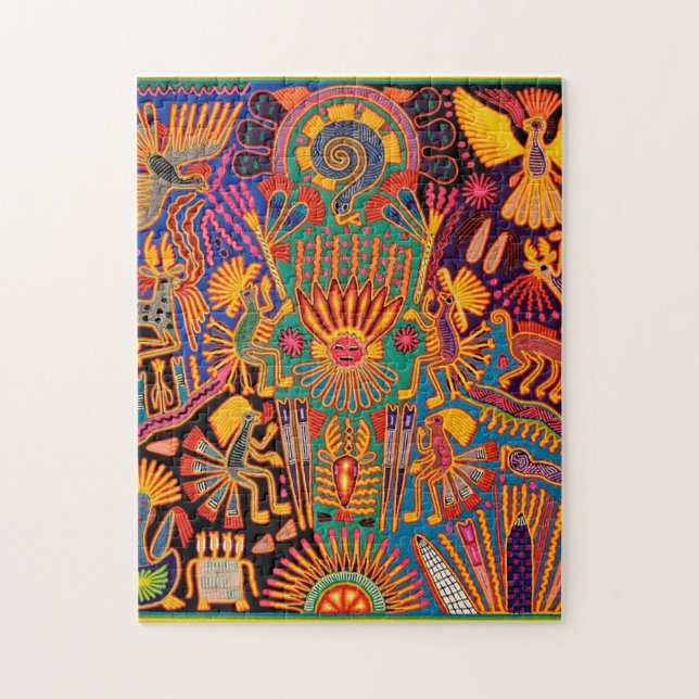 Kunst Oaxacas Mexiko mexikanische Stammes- Boho (Vertikal)