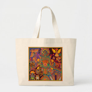 Kunst Oaxacas Mexiko mexikanische Stammes- Boho Jumbo Stoffbeutel