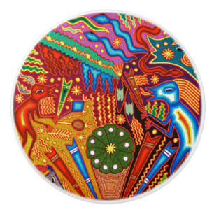 Kunst Oaxacas Mexiko mexikanische Stammes- Boho Keramikknauf