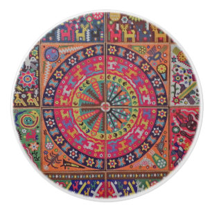 Kunst Oaxacas Mexiko mexikanische Stammes- Boho Keramikknauf