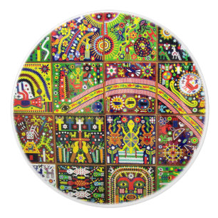 Kunst Oaxacas Mexiko mexikanische Stammes- Boho Keramikknauf