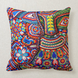 Kunst Oaxacas Mexiko mexikanische Stammes- Boho Kissen